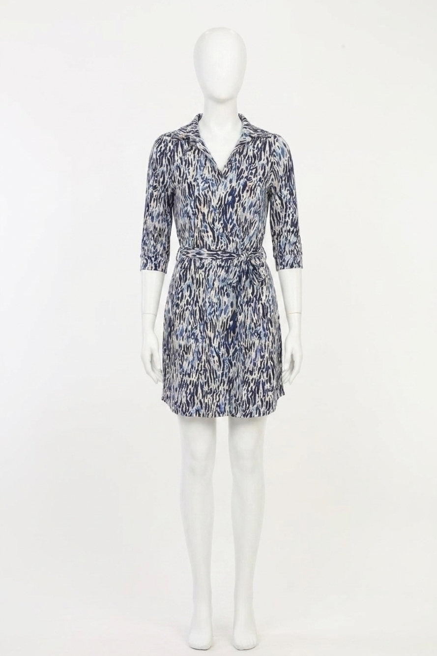 NEW VERONICA M livia ity shirt dress in blue